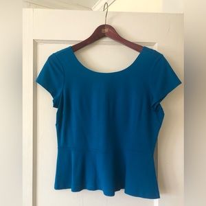 Banana Republic short-sleeved peplum top, size 10P
